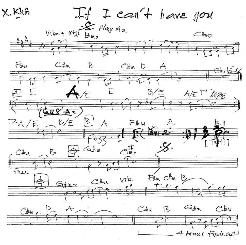 If I Can't Have You sheet