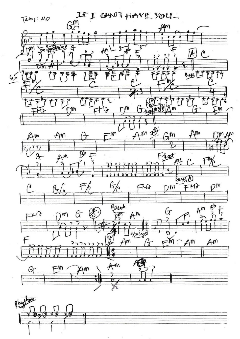 If I Cant Have You sheet