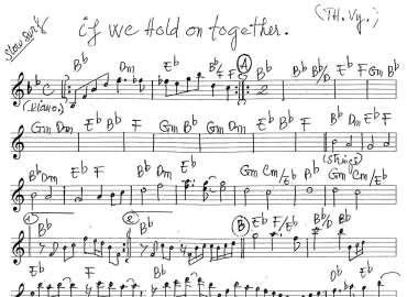 If We Hold On Together sheet