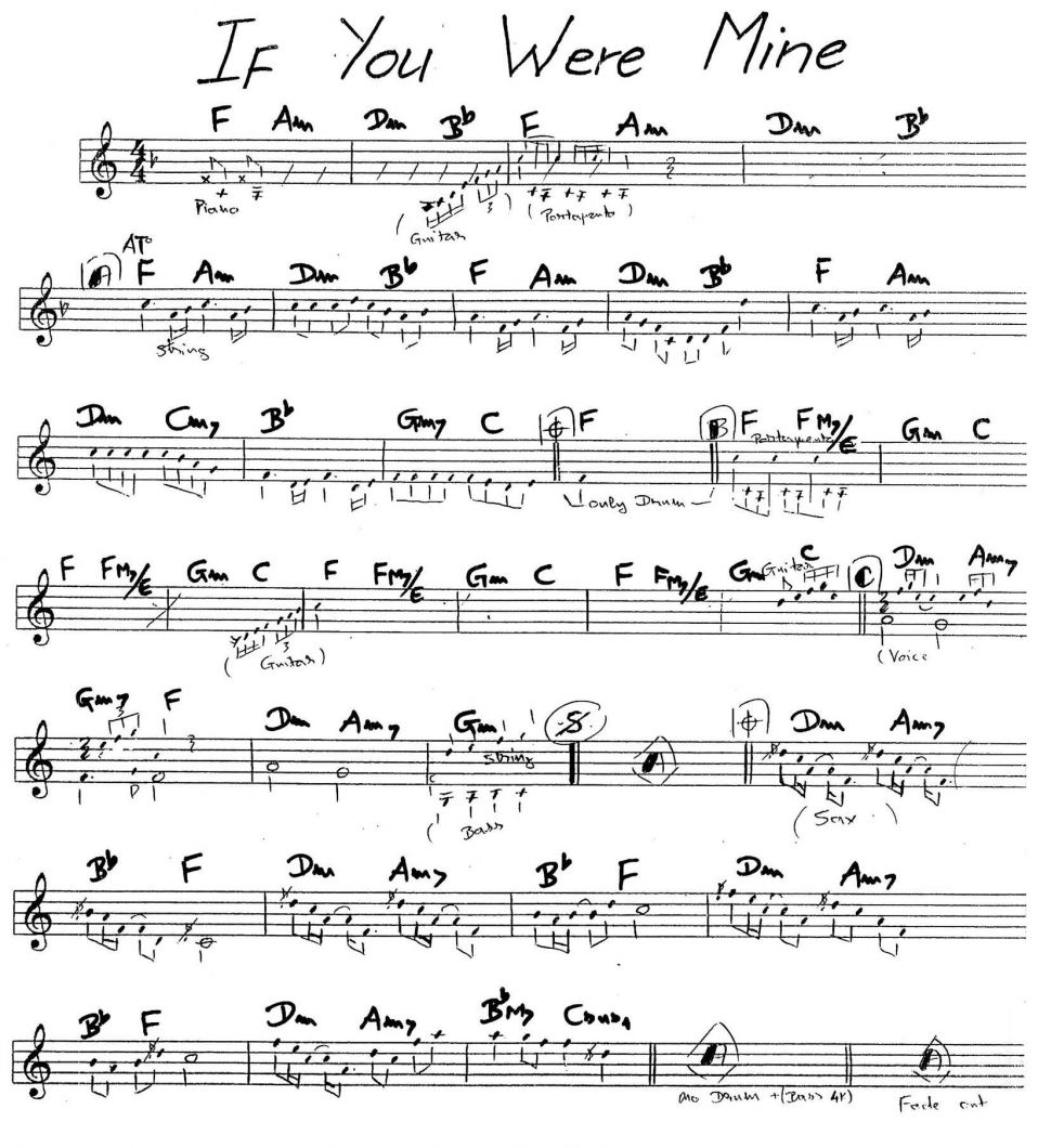 If You Were Mine sheet