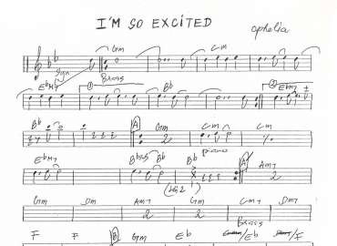 I'm So Excited sheet