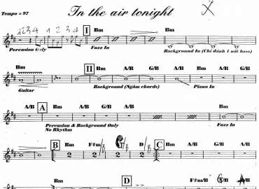 In The Air Tonight sheet