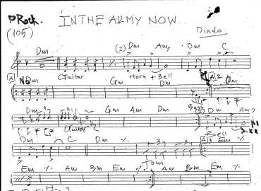 In The Army Now sheet