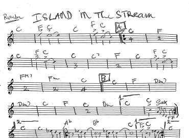 Island In The Stream sheet