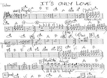 It's Only Love sheet