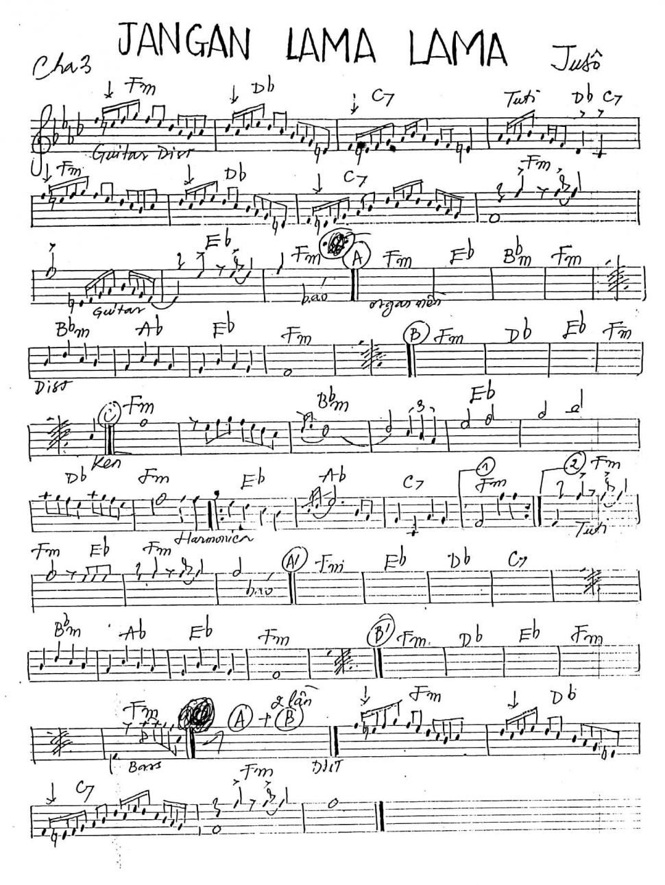 Jangan lama lama sheet