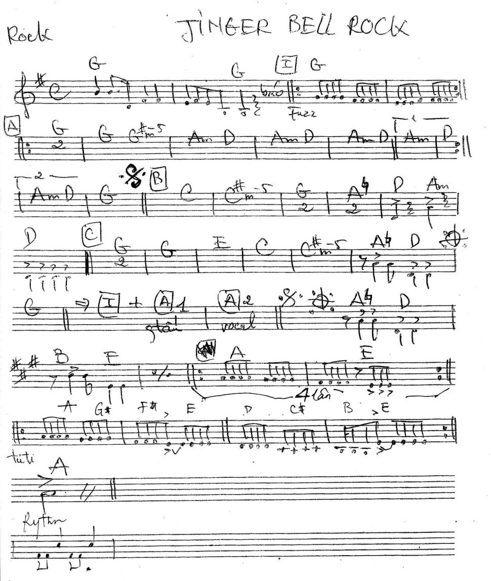 Jinger bell rock sheet