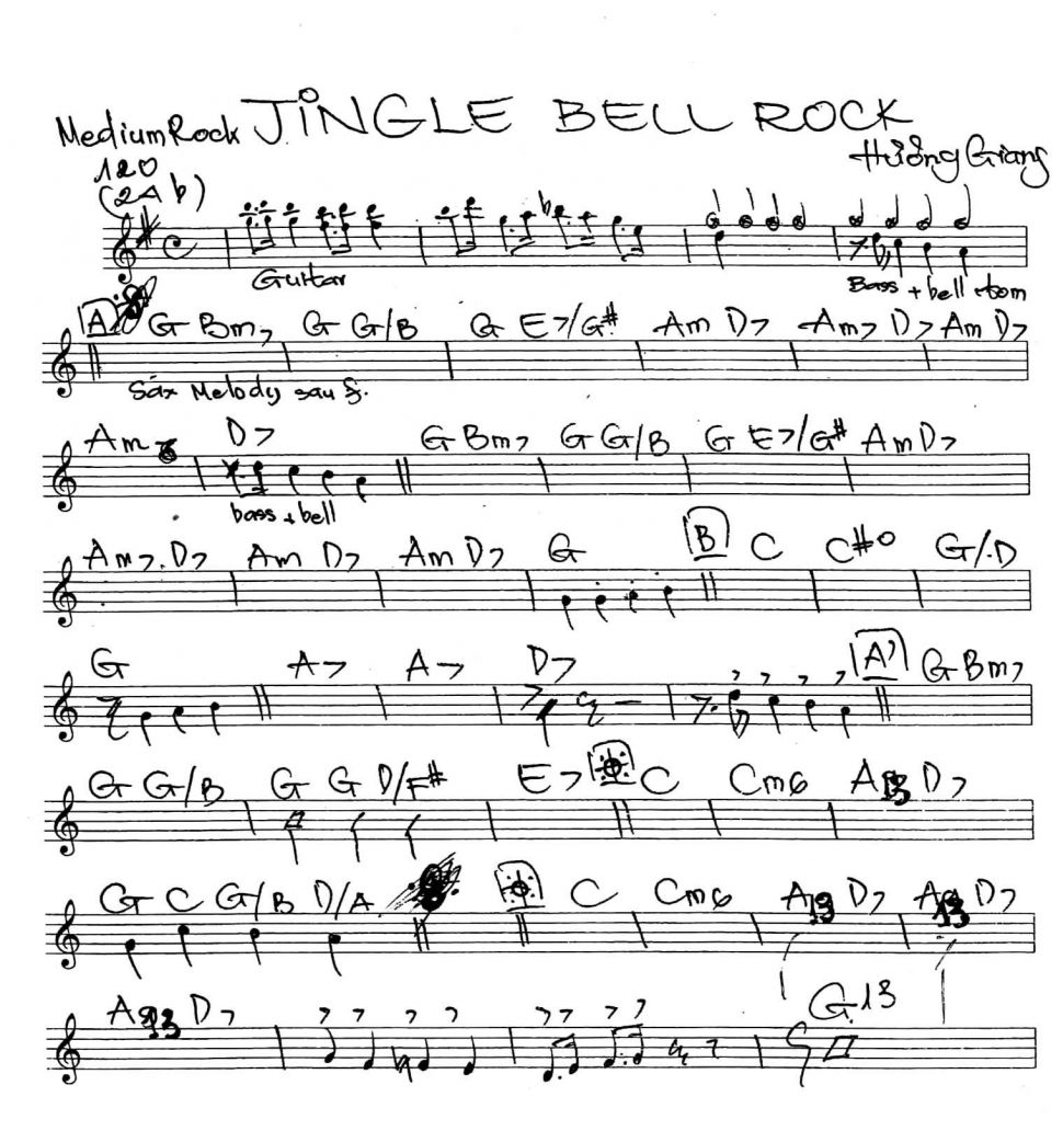 Jingle bell rock sheet