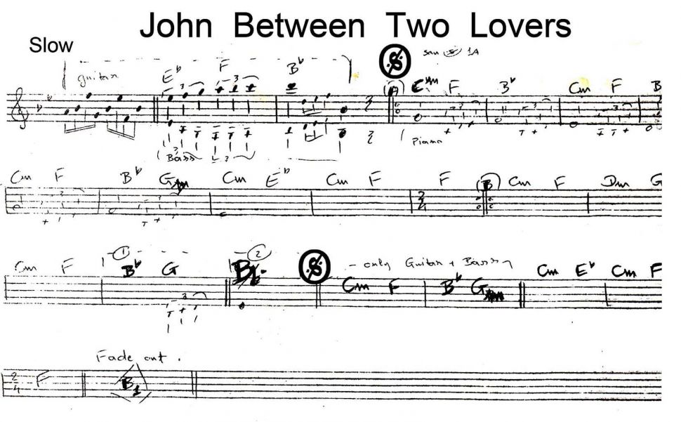 John betwwen two lovers sheet
