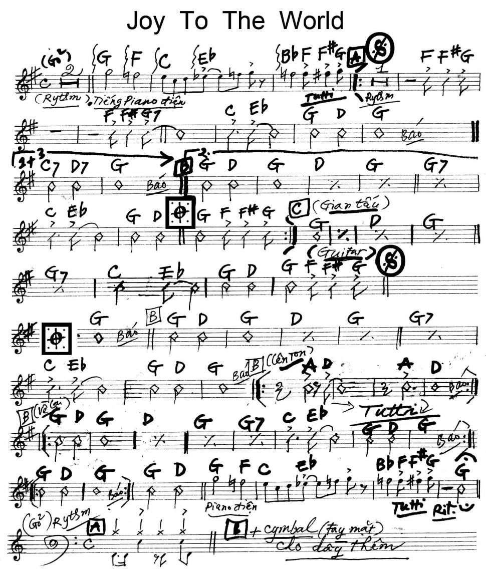 Joy to the world sheet