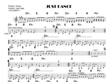 Just dance sheet