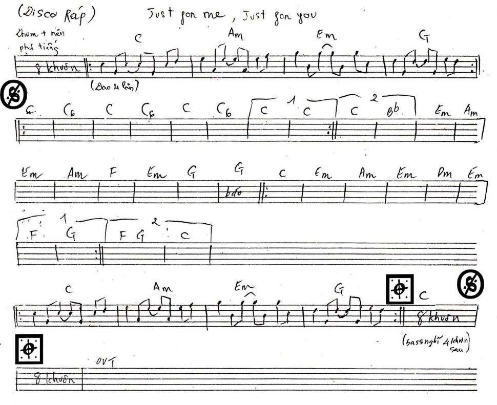 Just for me , Just fon you sheet