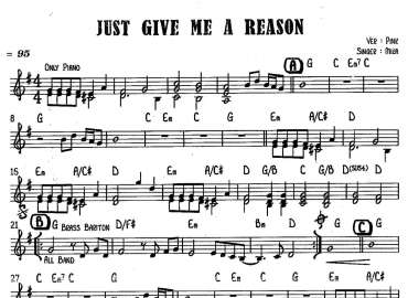 Just give me a reason sheet