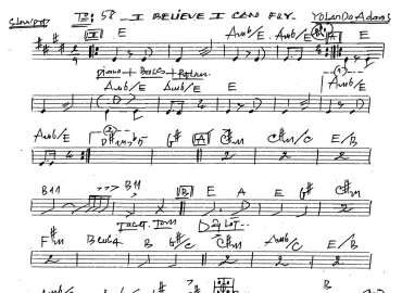 I Belive I Can Fly sheet