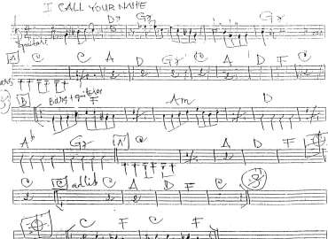 I Call Your Name sheet