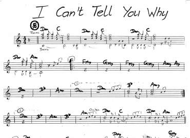 I Can't Tell You Why sheet