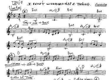 I Don't Wanna Miss A Thing sheet