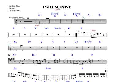I Will Survive sheet