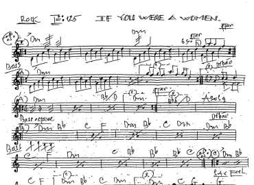 If You Were A Women sheet