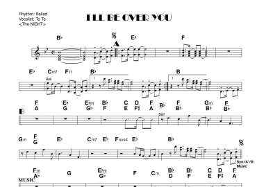 I'll Be Over You sheet