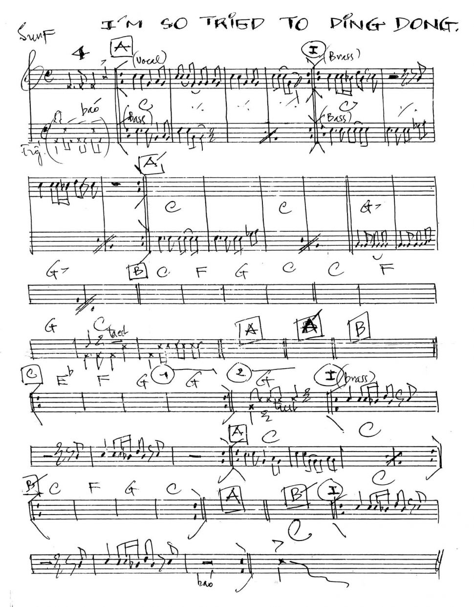 I'm So Tried To Ding Dong sheet