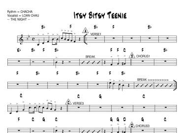 Itsy Bitsy Teenie sheet