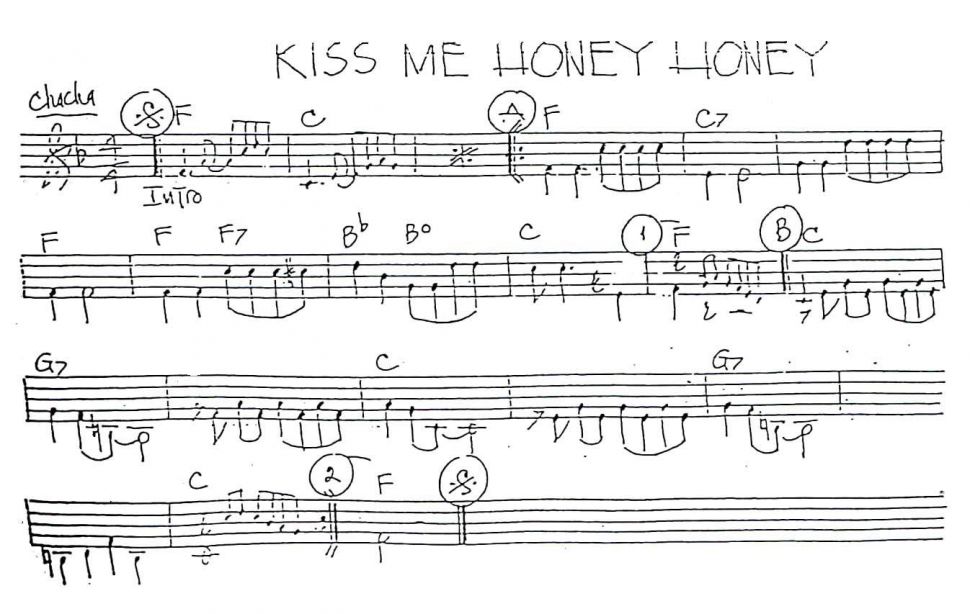Kiss me honey honey sheet