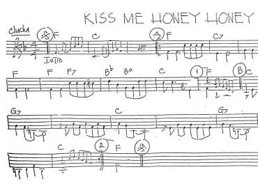 Kiss me honey honey sheet