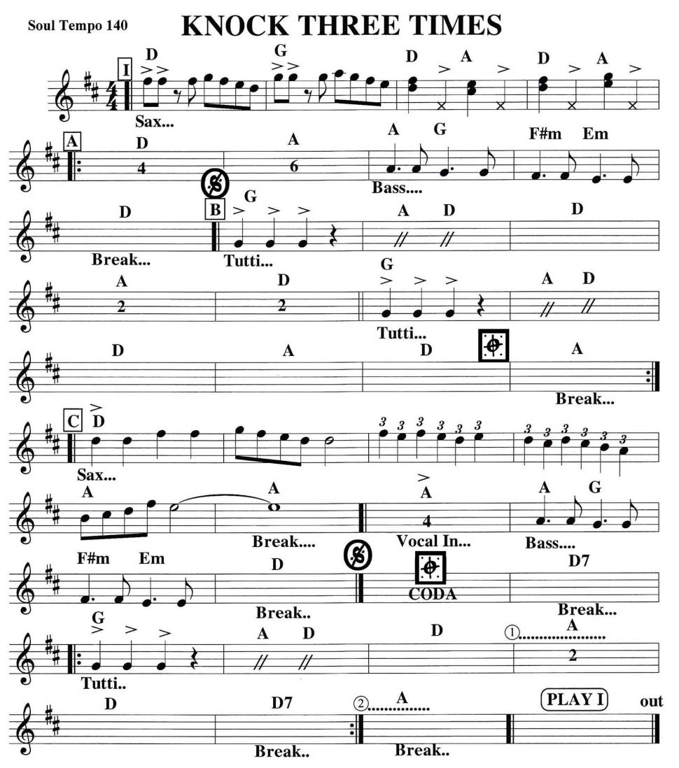 Knock three times sheet