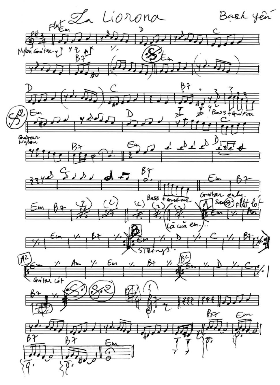La Liorona sheet