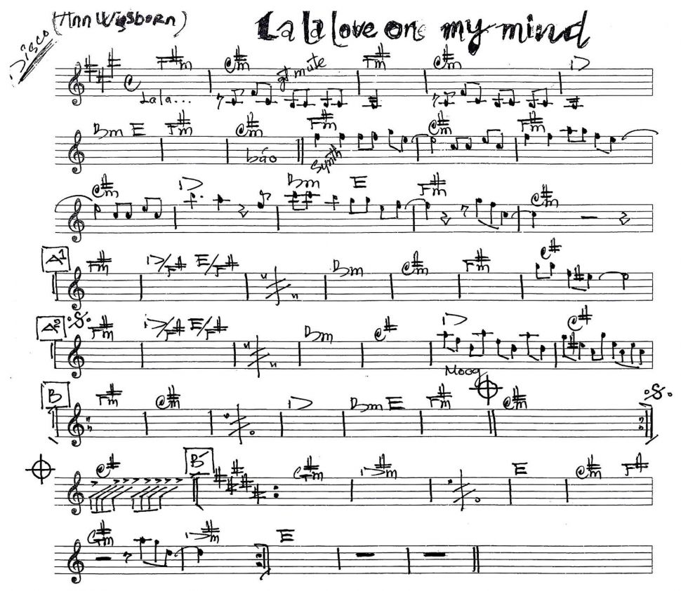 Lala Love On My Mind sheet