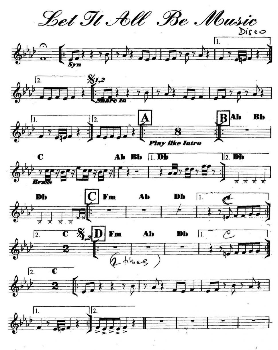 Let It All Be Music sheet