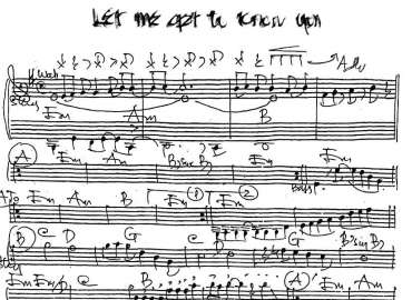 Let Me Out To Know You sheet