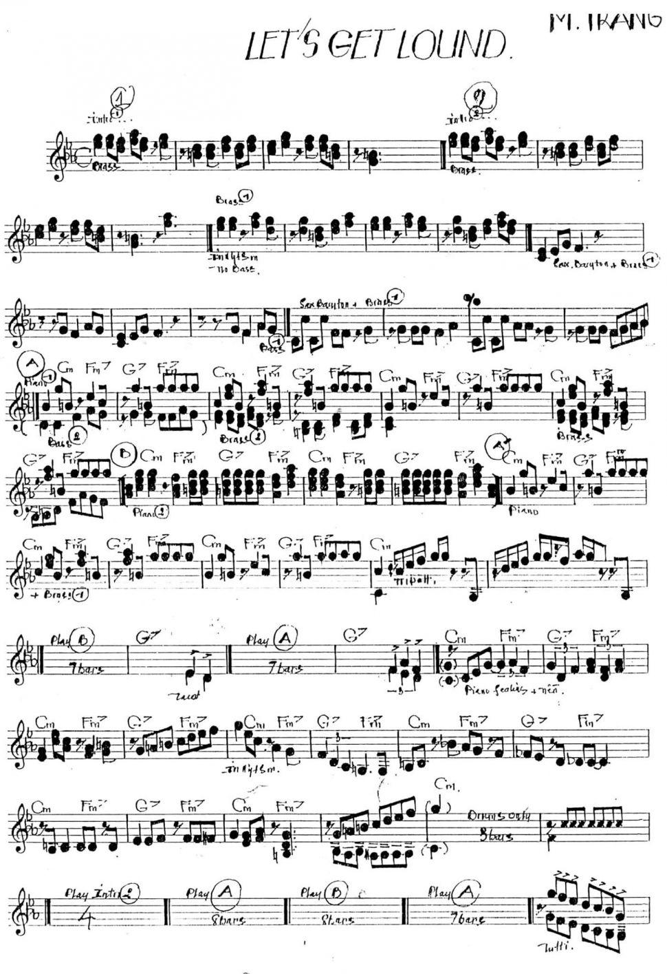 Let's Get Lound sheet