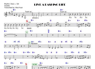 Live A Dashing Life sheet