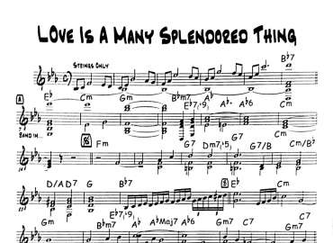Love Is Many Splendored Thing sheet