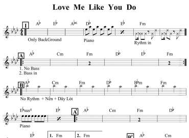 Love Me Like You Do sheet