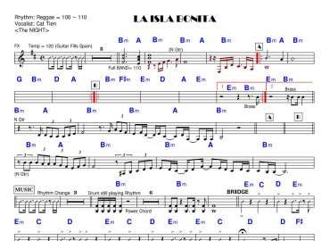 La Is La Bonita sheet