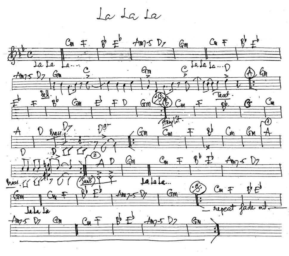 La La La sheet