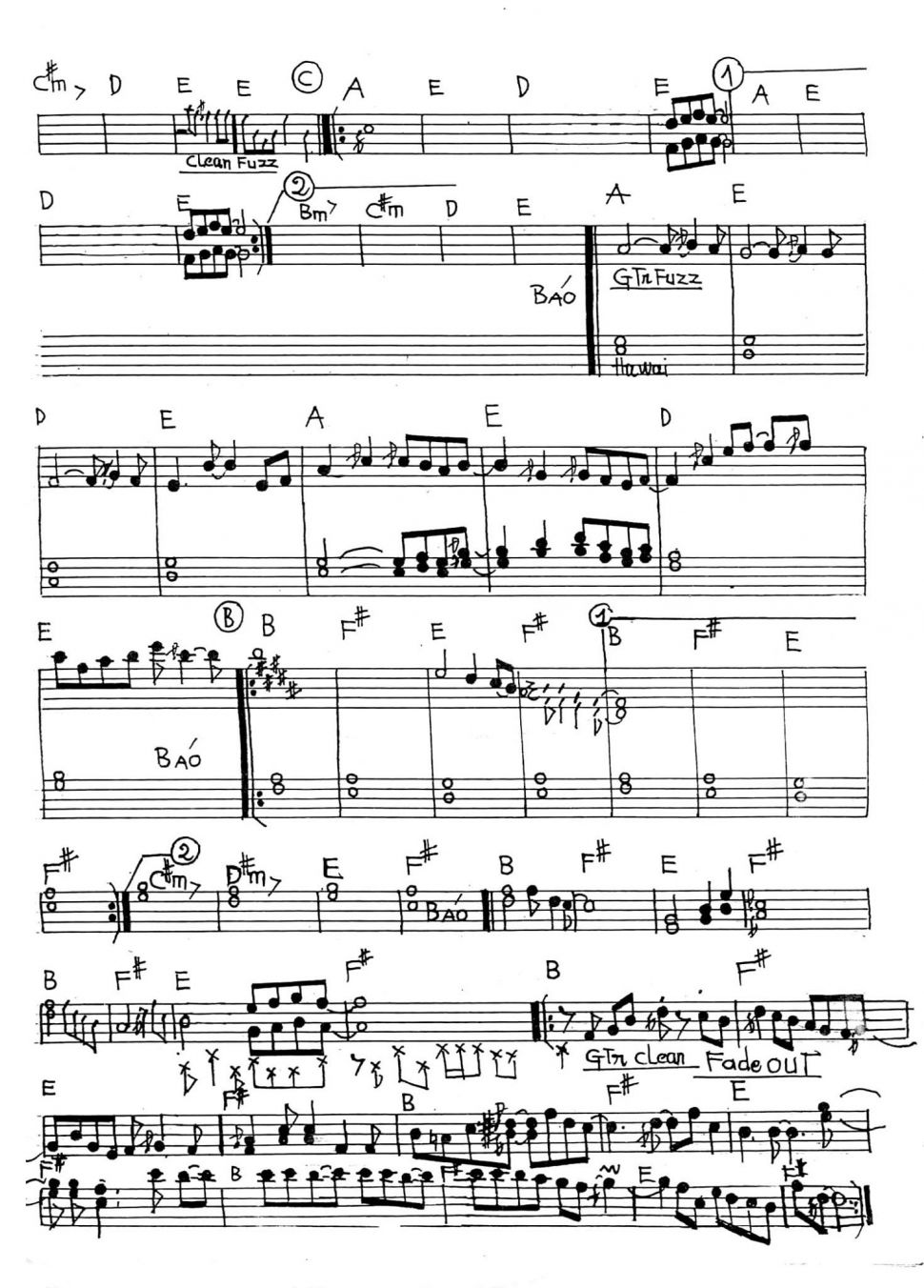 Lady Marmalade sheet