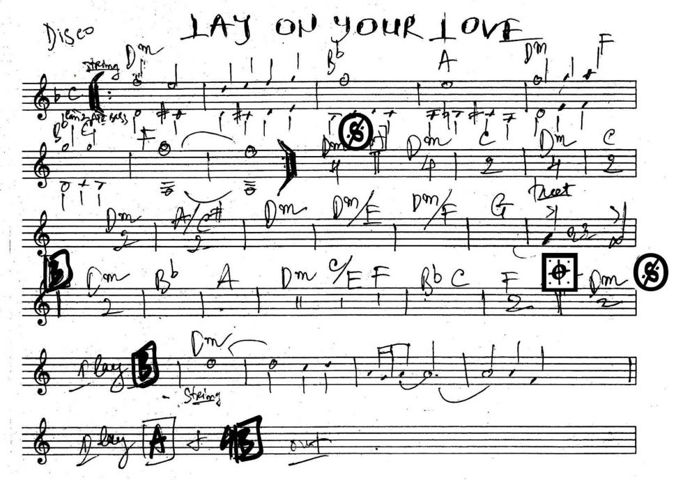 Lay On Your Love sheet