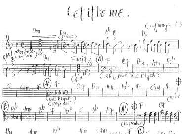Let It Be Me sheet