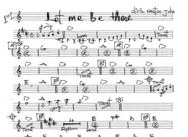 Let Me Be There sheet