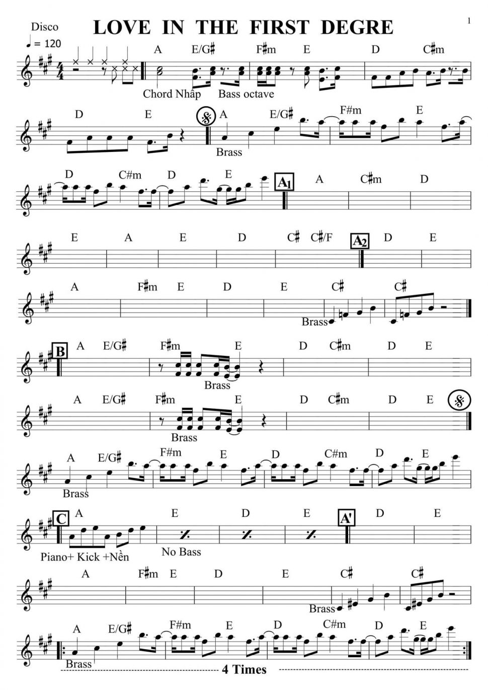 Love In The First Degre sheet