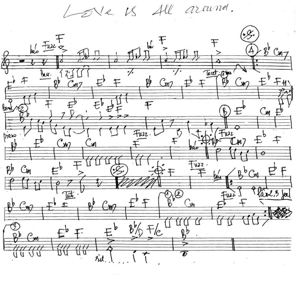 Love Is All Arouna sheet