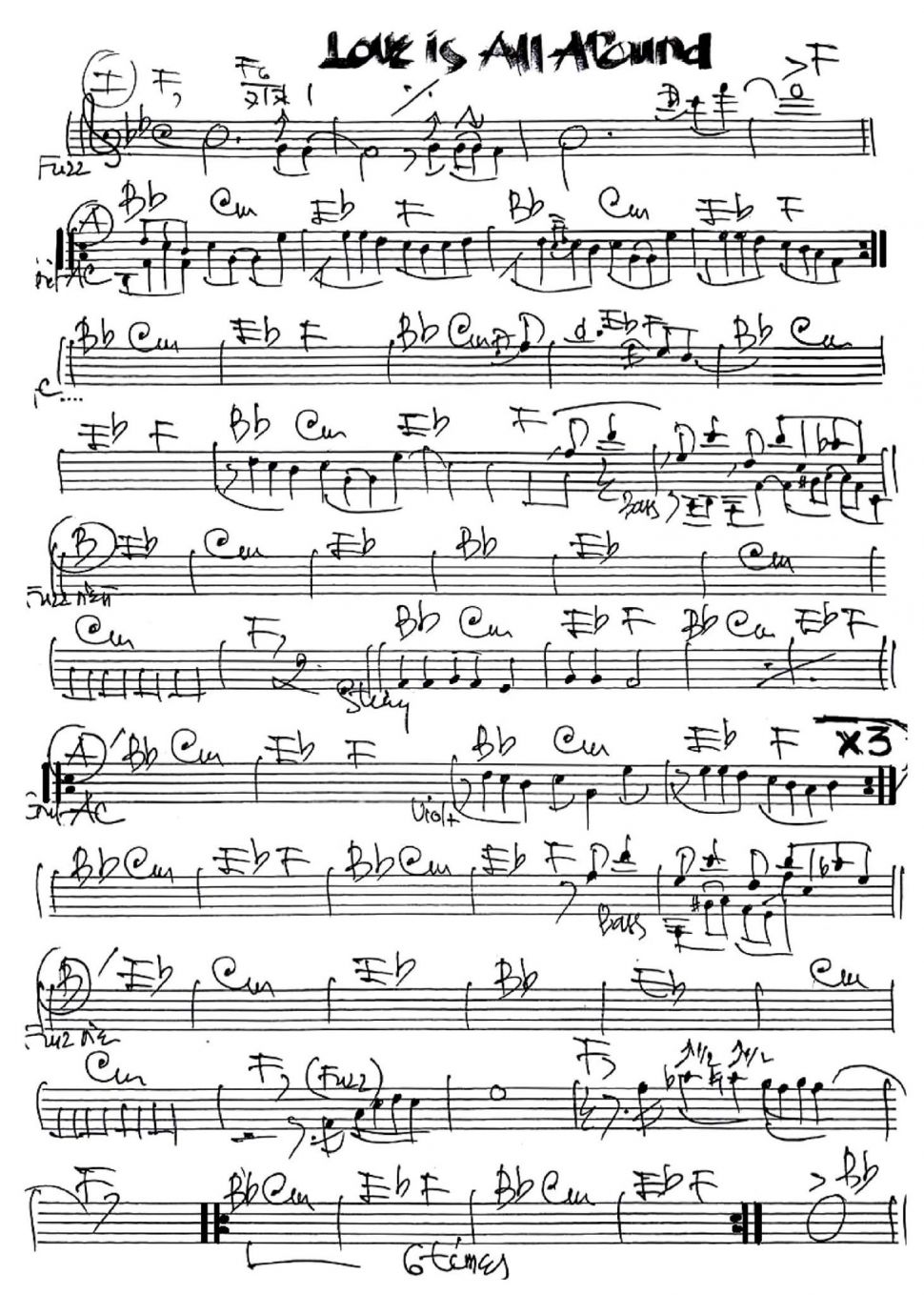 Love Is An Around sheet