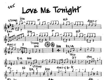 Love Me Tonight sheet