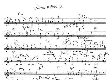 Love Potion 9 sheet