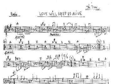 Love Will Keep Us Alive sheet
