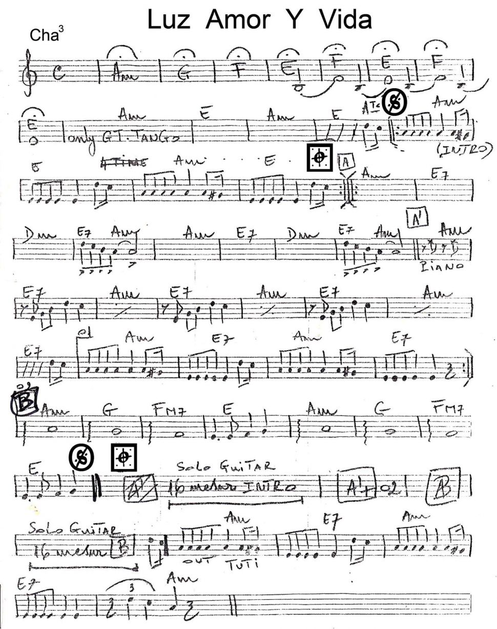 Luz Amor Y Vida sheet